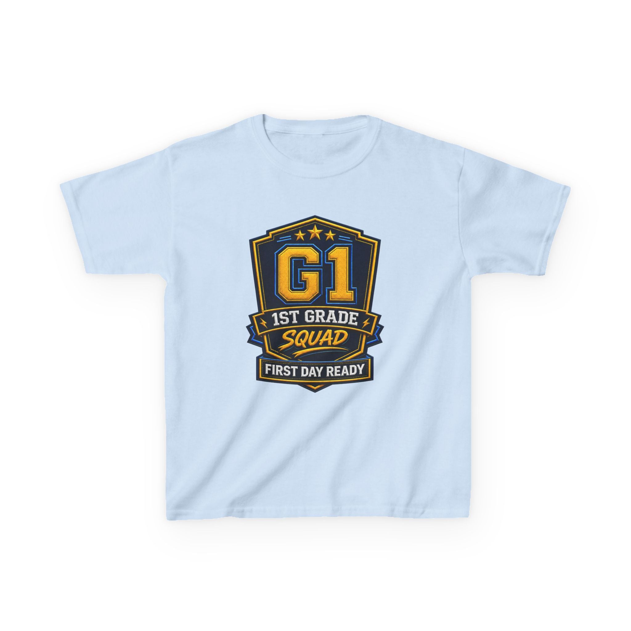 Kids 1st Grade T-Shirt — 'G1 First Day Ready' Back-to-School Graphic Tee