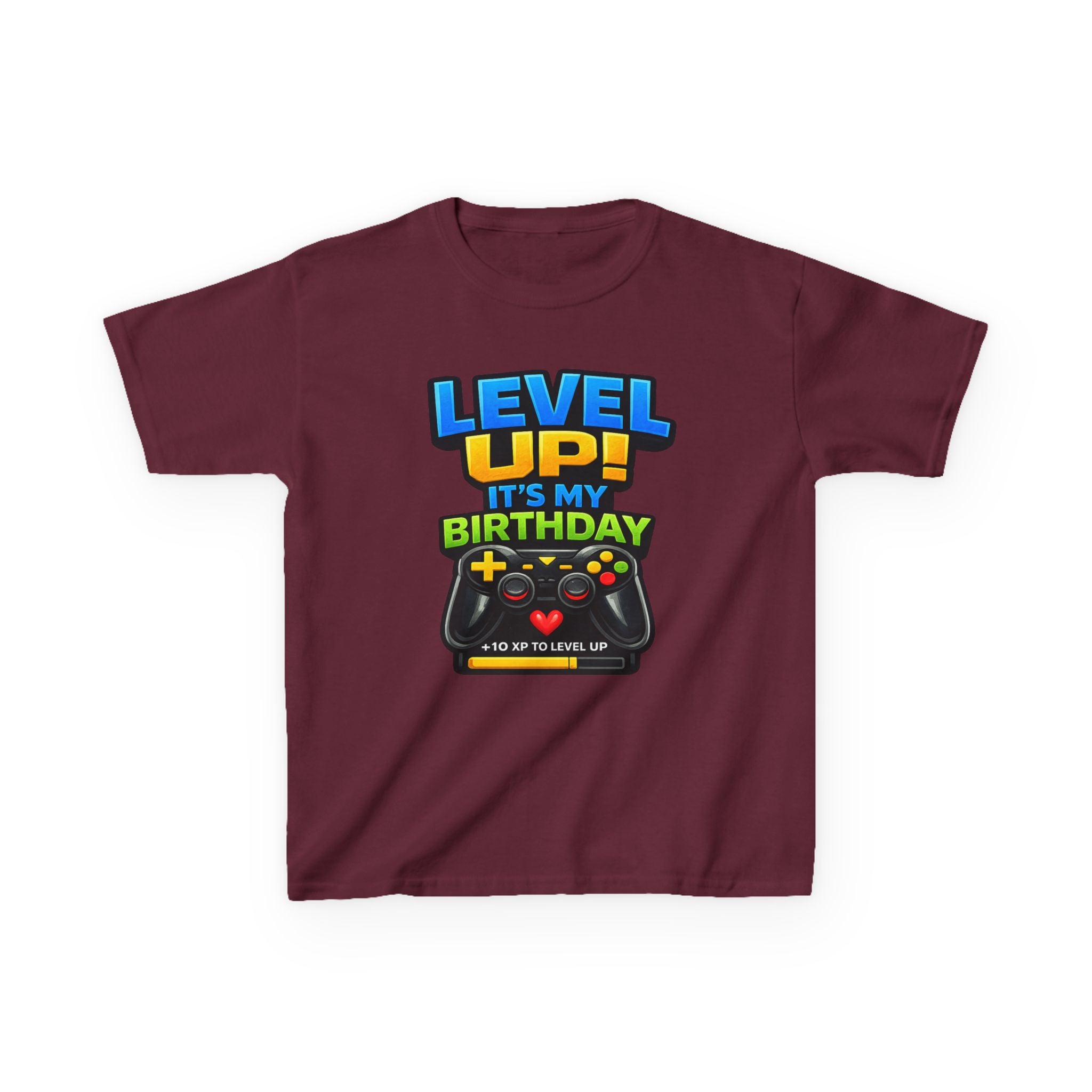 Kids "Level Up! It's My Birthday" Gaming Tee