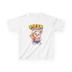Kids Bunny T-Shirt — 'Pizza Please!' Cartoon Graphic Tee