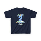 Kids Birthday Gaming T-Shirt — 'Level 2 Growing' Gamer Graphic Tee