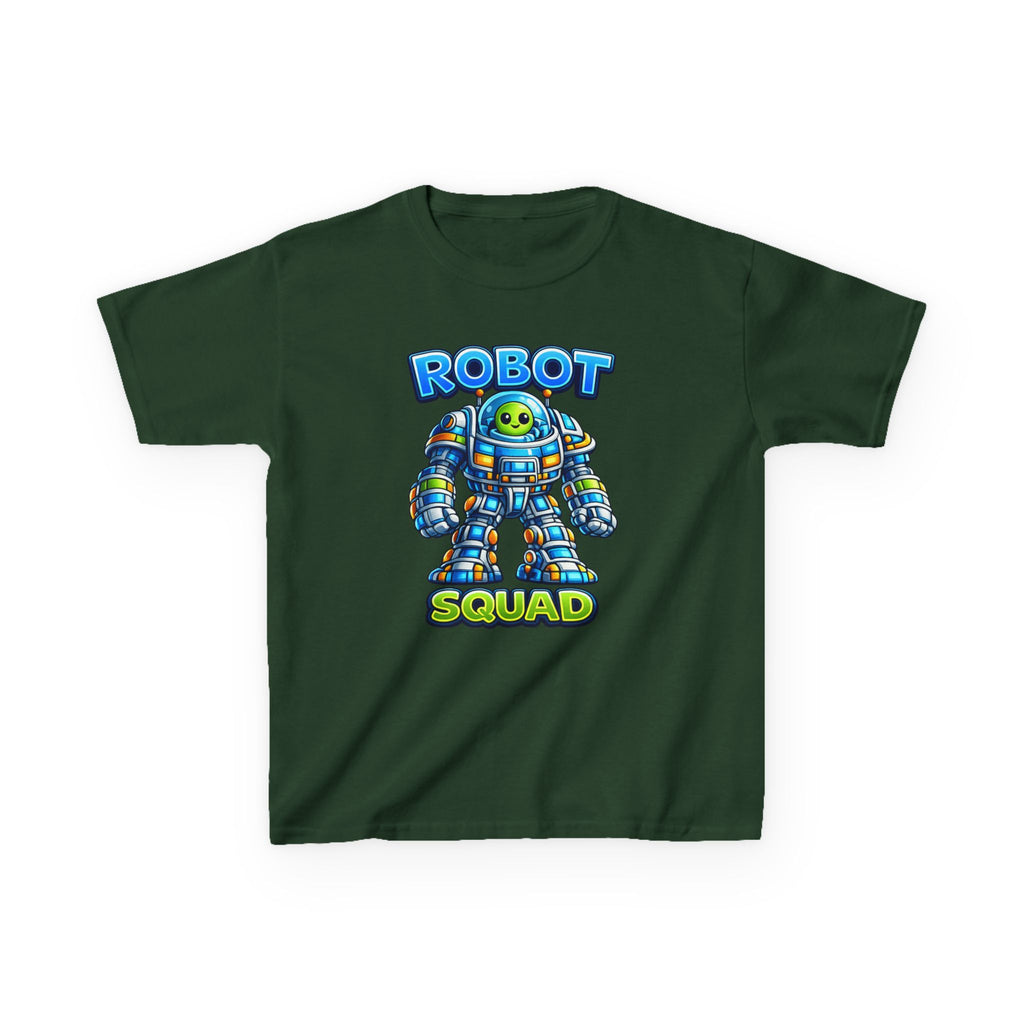 Robot Squad Kids T‑Shirt — Colorful Cute Mech Tee for Boys & Girls