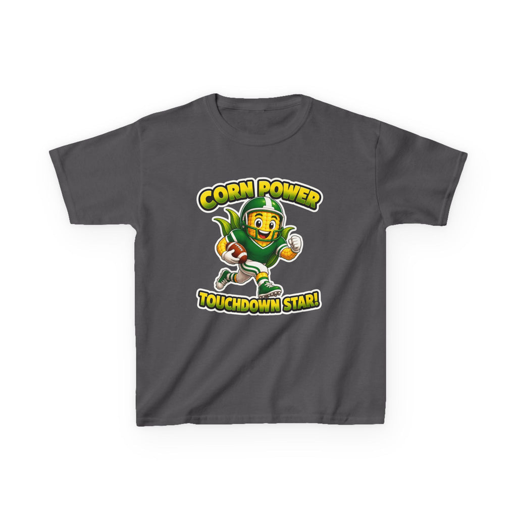 Kids Football T-Shirt — 'Corn Power' Touchdown Star Graphic Tee