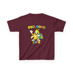 Kids Banana T-Shirt — 'Peel Good Life' Cartoon Banana Graphic Tee