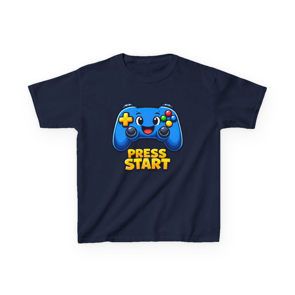 Kids Game Controller T-Shirt — 'Press Start' Gaming Graphic Tee