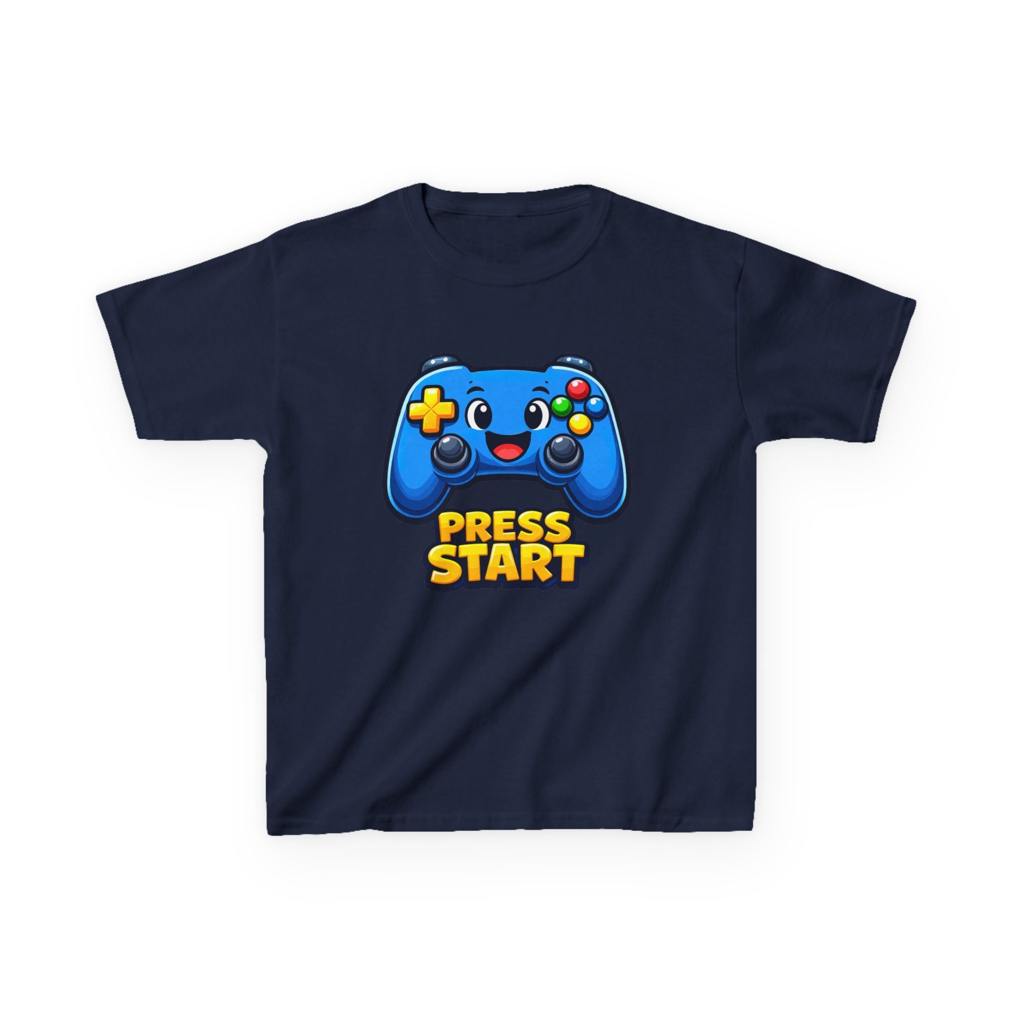 Kids Game Controller T-Shirt — 'Press Start' Gaming Graphic Tee