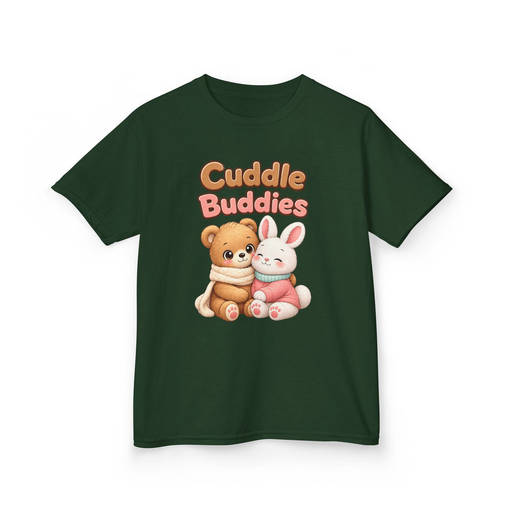 Kids Animal T-Shirt – Cuddle Buddies Bear & Bunny Graphic Tee