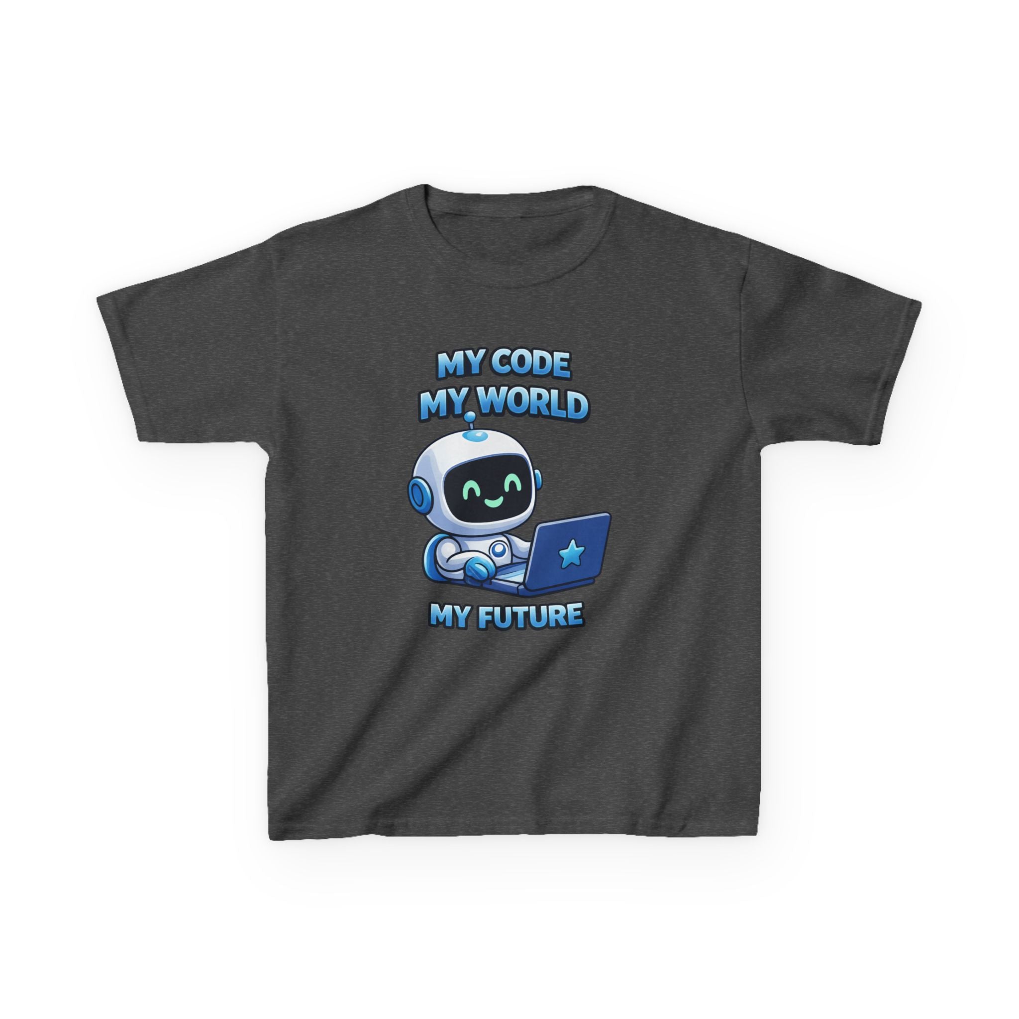 Kids Coding T-Shirt – My Code My World Graphic Tee