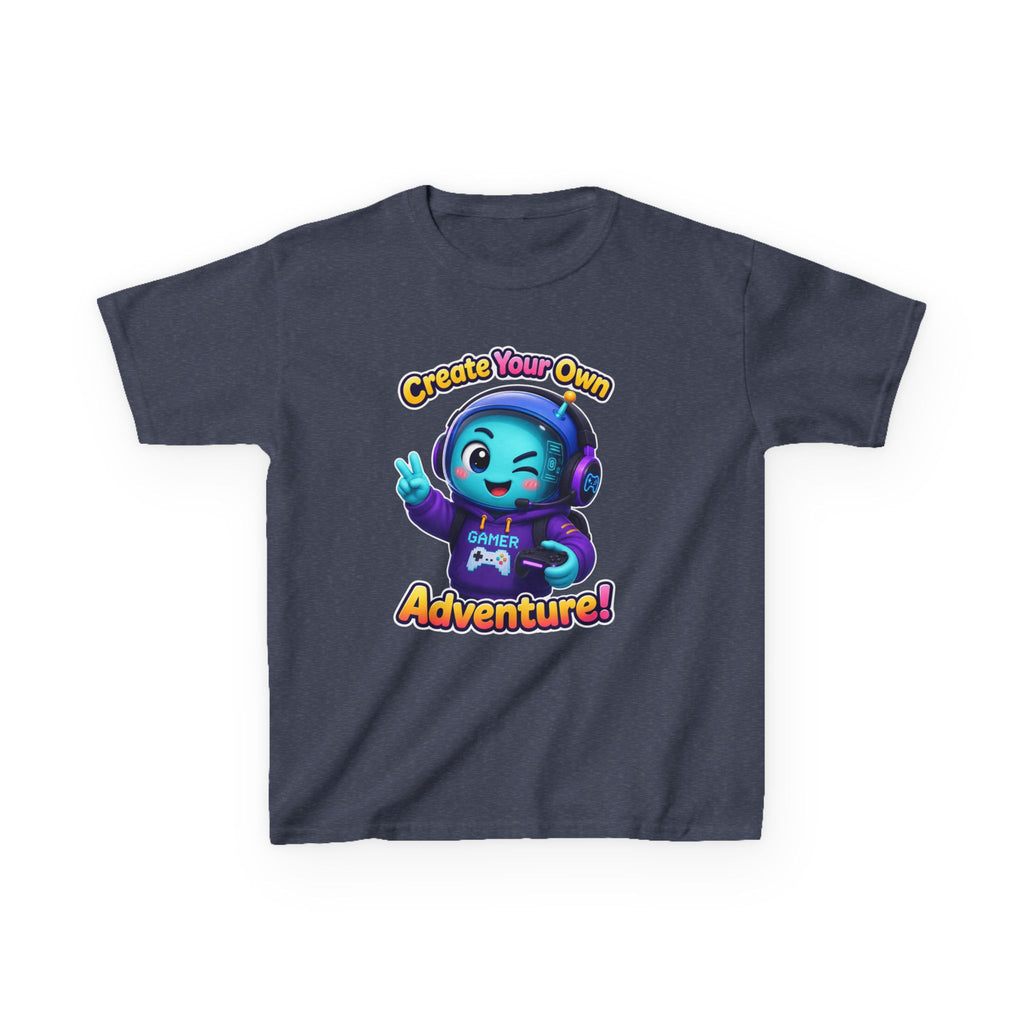 Kids Adventure T-Shirt — 'Create Your Own Adventure' Cute Alien Gamer Graphic Tee