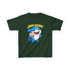 Kids Shark T-Shirt — 'Jaw-some!' Smiling Shark with Ice Cream Graphic Tee