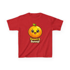 Kids Food T-Shirt — 'Sweet & Sunny!' Kawaii Orange Graphic Tee