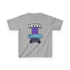 Kids Gaming T-Shirt — 'Level 8 Legend' Gamer Graphic Tee
