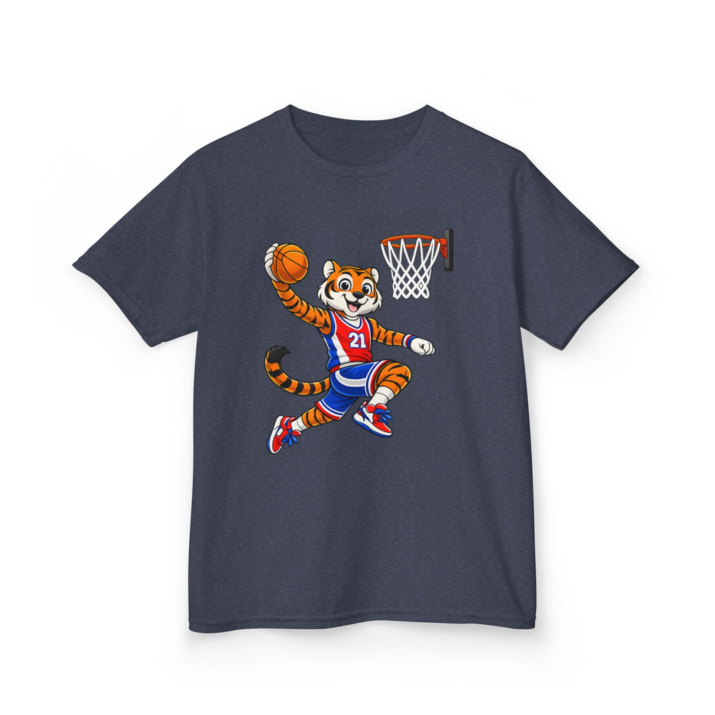 Kids Basketball Tiger T-Shirt – Dunking Tiger Graphic Tee