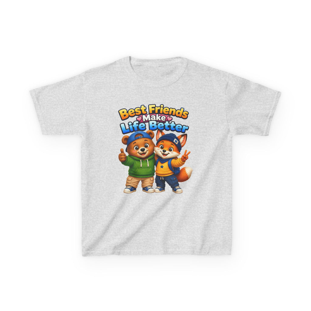 Kids Friendship T-Shirt — 'Best Friends Make Life Better' Cute Animal Friends Graphic Tee