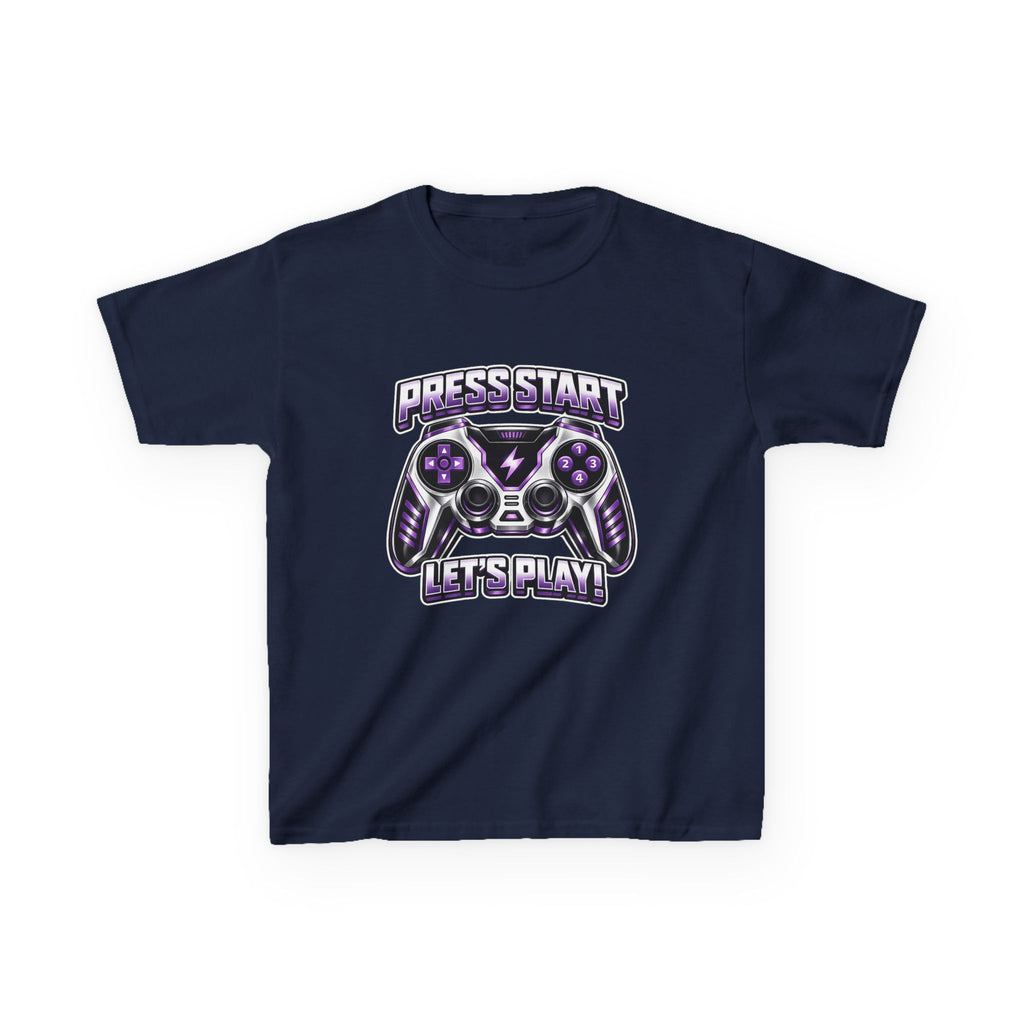 Kids Gaming T-Shirt — 'Press Start: Let’s Play!' Gaming Graphic Tee