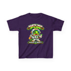 Kidxtr™ Kids Space T-Shirt — 'Earth Was Fun, What’s Next?' Cosmic Dino Graphic Tee