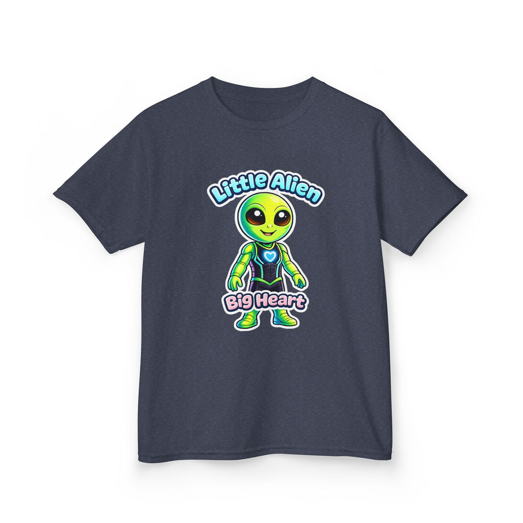 Kids Alien T-Shirt — 'Little Alien, Big Heart' Cute Space Graphic Tee