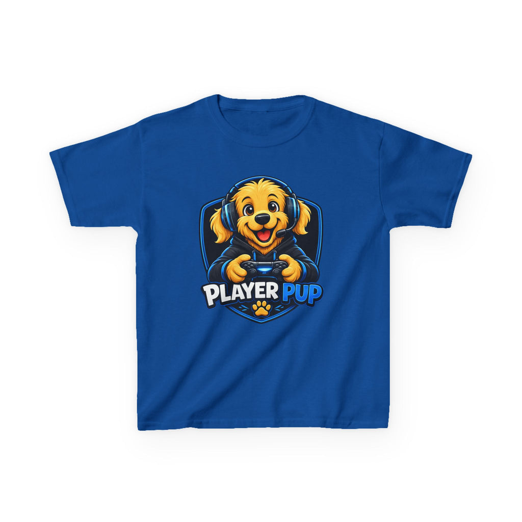 Player Pup Kids T‑Shirt — Cute Gaming Dog Tee for Children