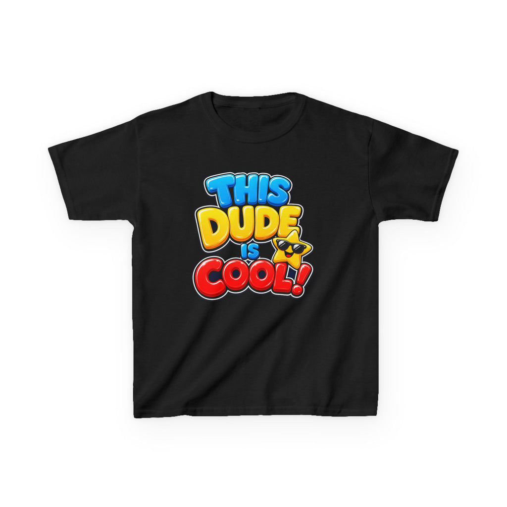 Kids Birthday T-Shirt — 'This Dude Is Cool!' Birthday Boy Graphic Tee