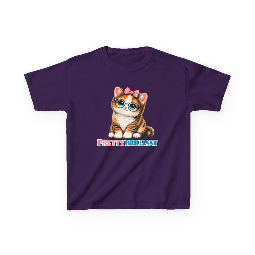 Kids Cat T-Shirt — 'Pretty Brilliant' Cute Cat Graphic Tee