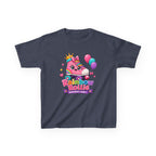 Kids Birthday T-Shirt — 'Rainbow Rollie Birthday Girl' Cute Princess Cake Graphic Tee