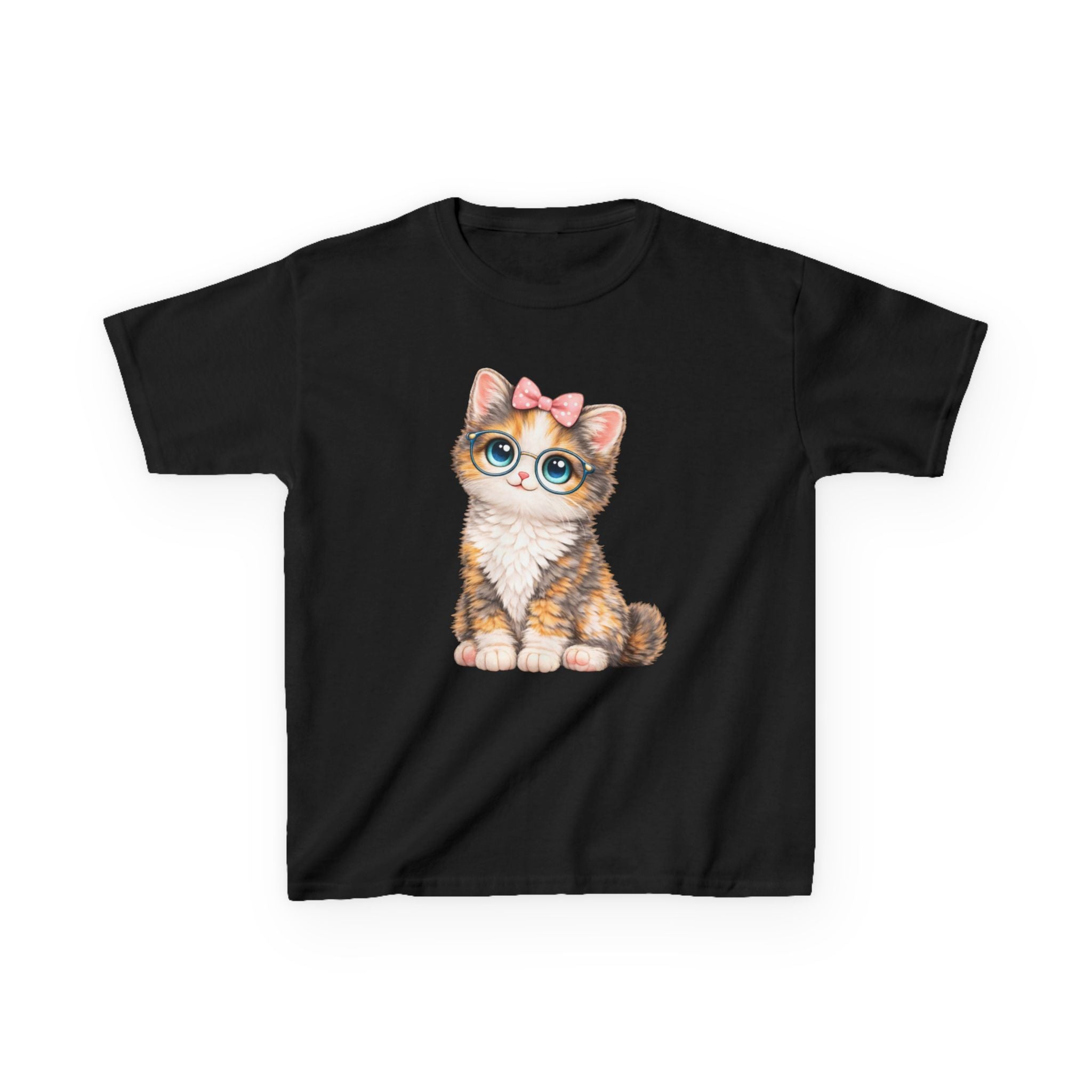 Kids Cat T-Shirt – Big-Eyed Kitten Graphic Tee