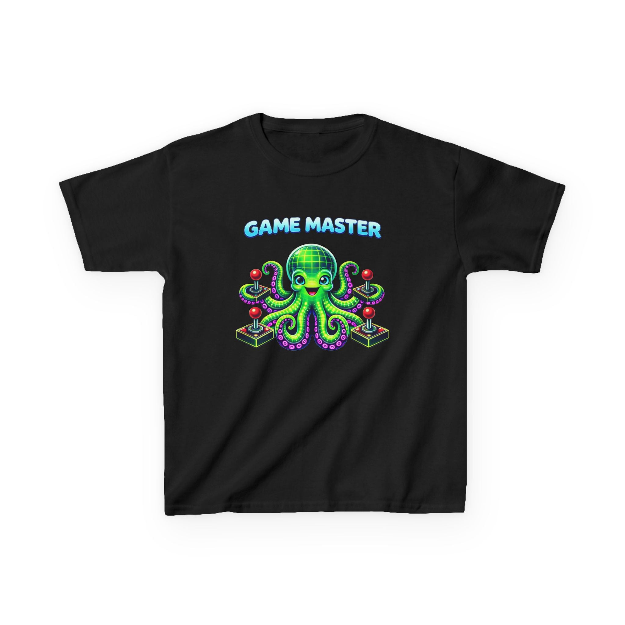 Kids Gaming T-Shirt — 'Game Master' Octopus Gamer Graphic Tee