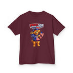 Kids Patriotic T-Shirt — 'Freedom Looks Good on Me' USA Dog Graphic Tee