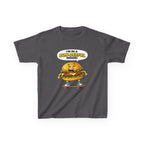 Kids Burger T-Shirt — 'Bun-derful Mood' Skateboard Graphic Tee