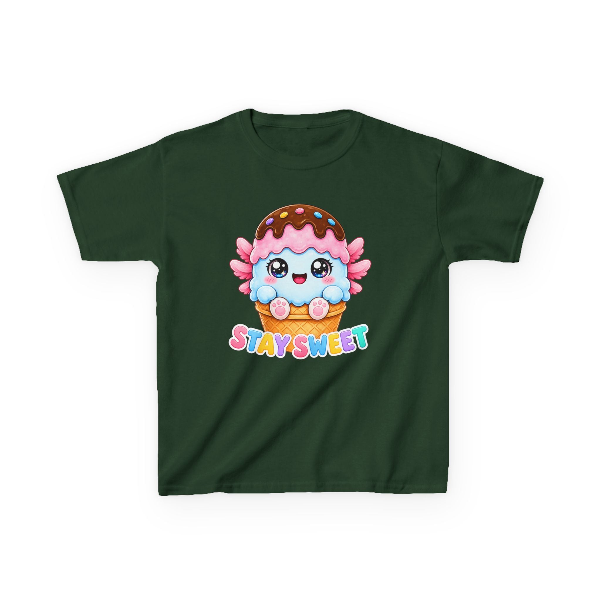 Kids Tee — Kawaii Ice Cream 'Stay Sweet' Graphic