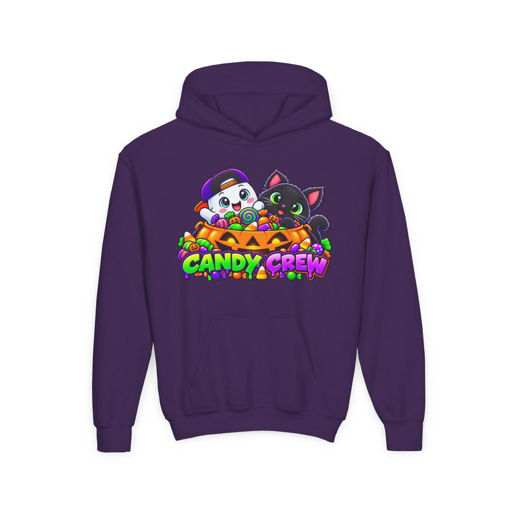 Kidxtr™ Kids Halloween Hoodie — 'Candy Crew' Halloween Graphic Hoodie
