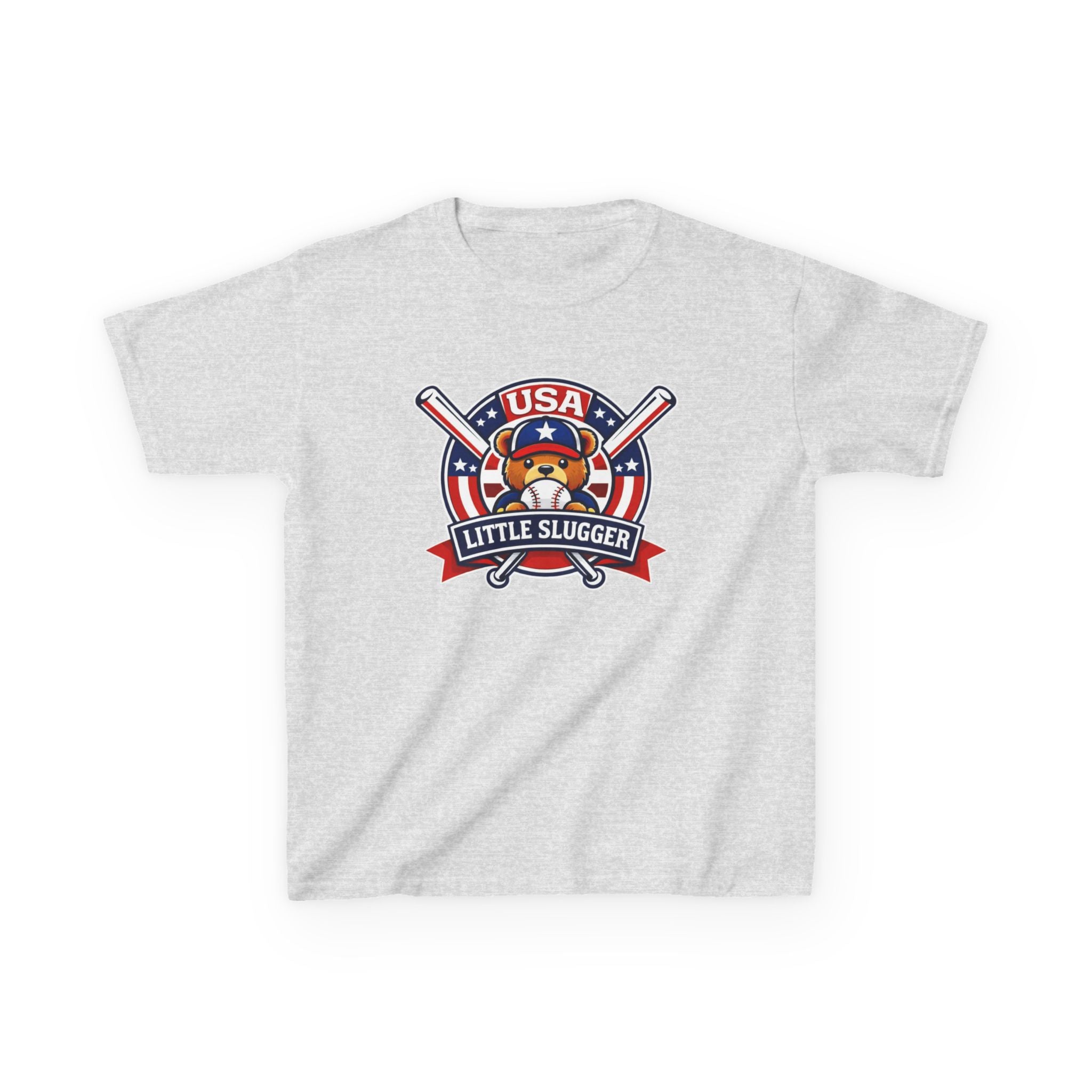 Kids Baseball T-Shirt — 'Little Slugger' USA Baseball Graphic Tee
