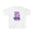 Kids Fox T-Shirt — 'School Besties' Purple Foxes Graphic Tee