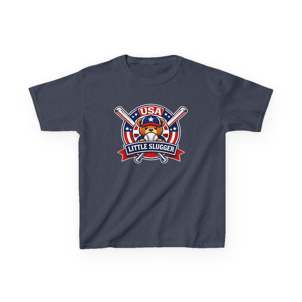 Kids Baseball T-Shirt — 'Little Slugger' USA Baseball Graphic Tee