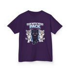 Kids Husky T-Shirt – Run With Your Pack Graphic Tee