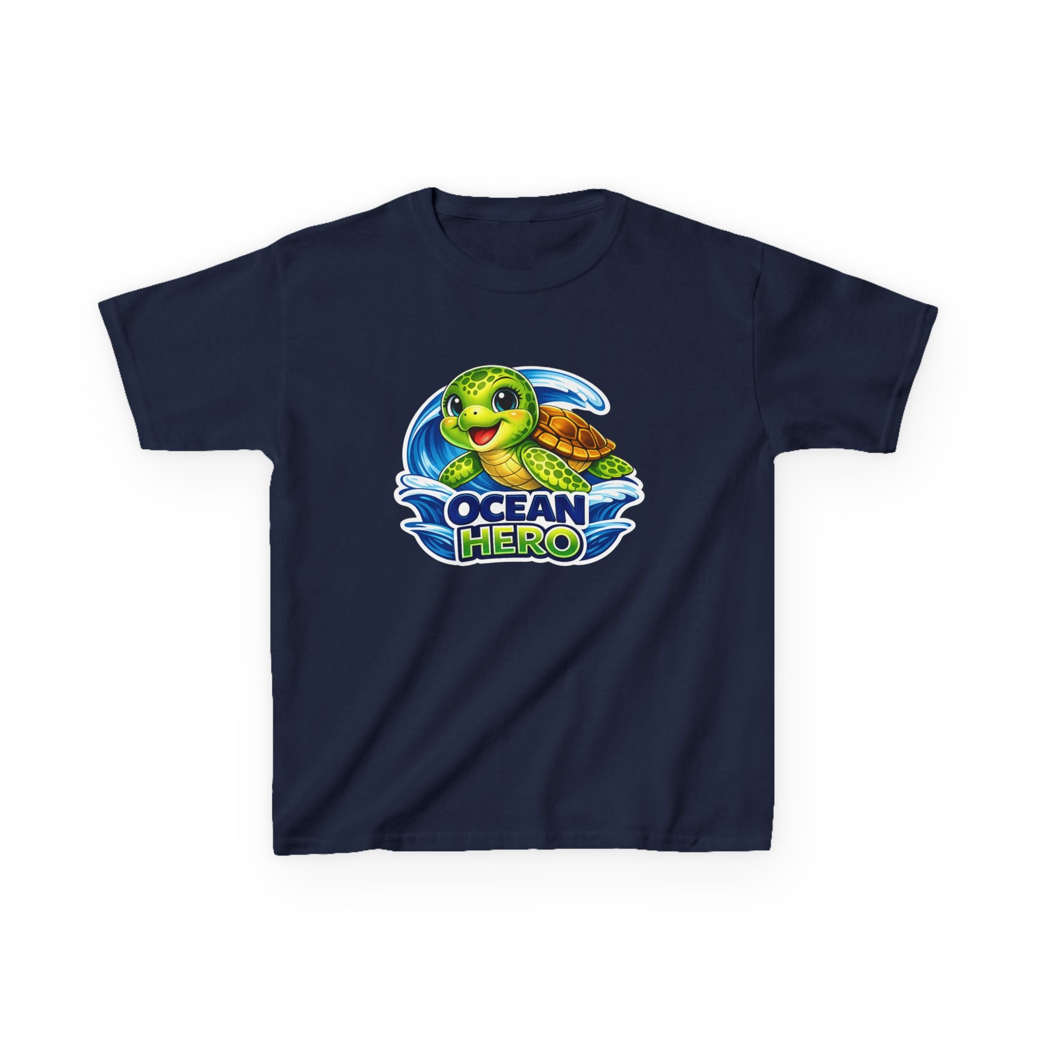 Kids Sea Turtle T-Shirt — 'Ocean Hero' Cute Sea Turtle Graphic Tee