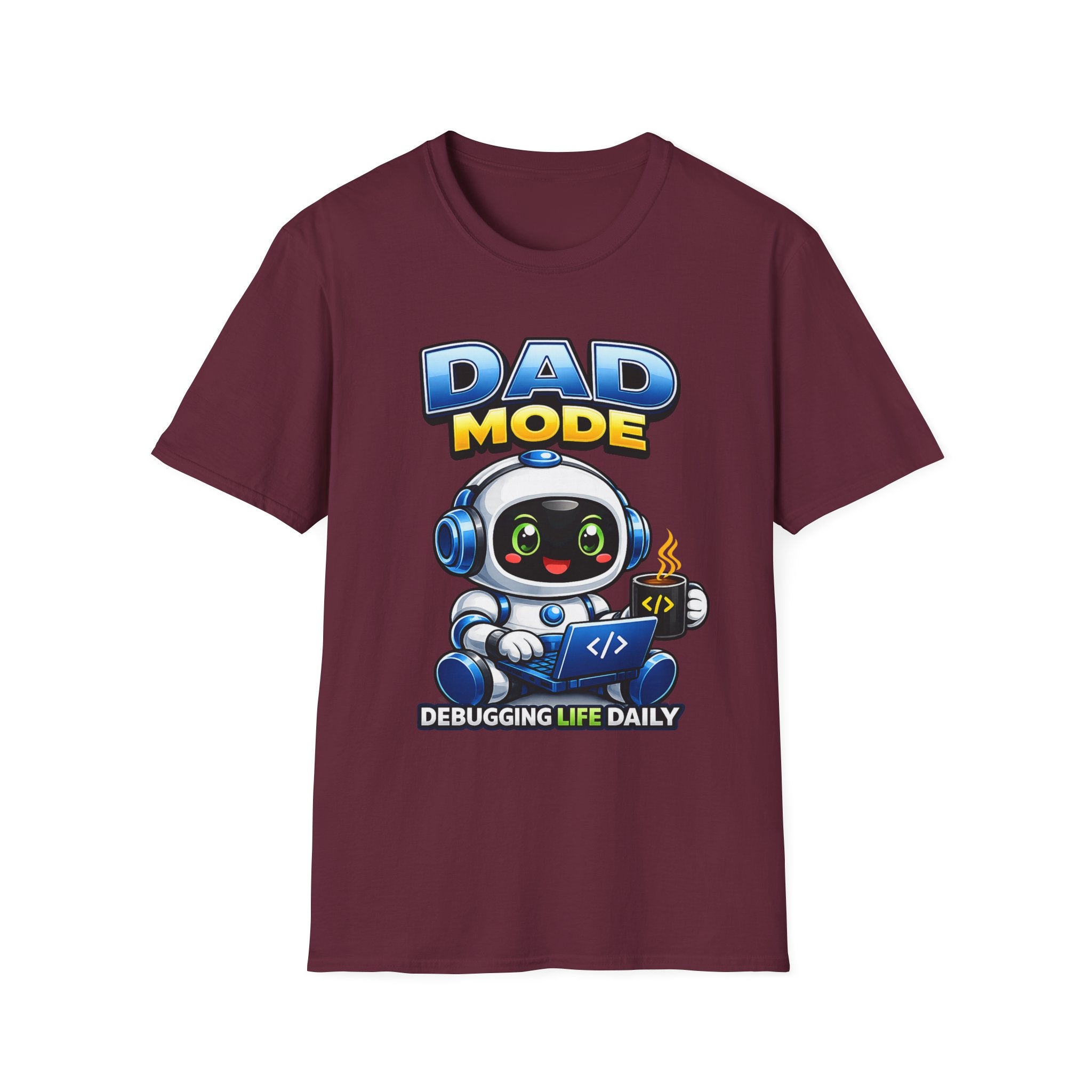 Dad Coding Robot T-Shirt – Support Crew Graphic Tee