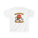 Kids Soccer T-Shirt — 'Bell Pepper Power' Goal Machine Cute Veggie Mascot Graphic Tee