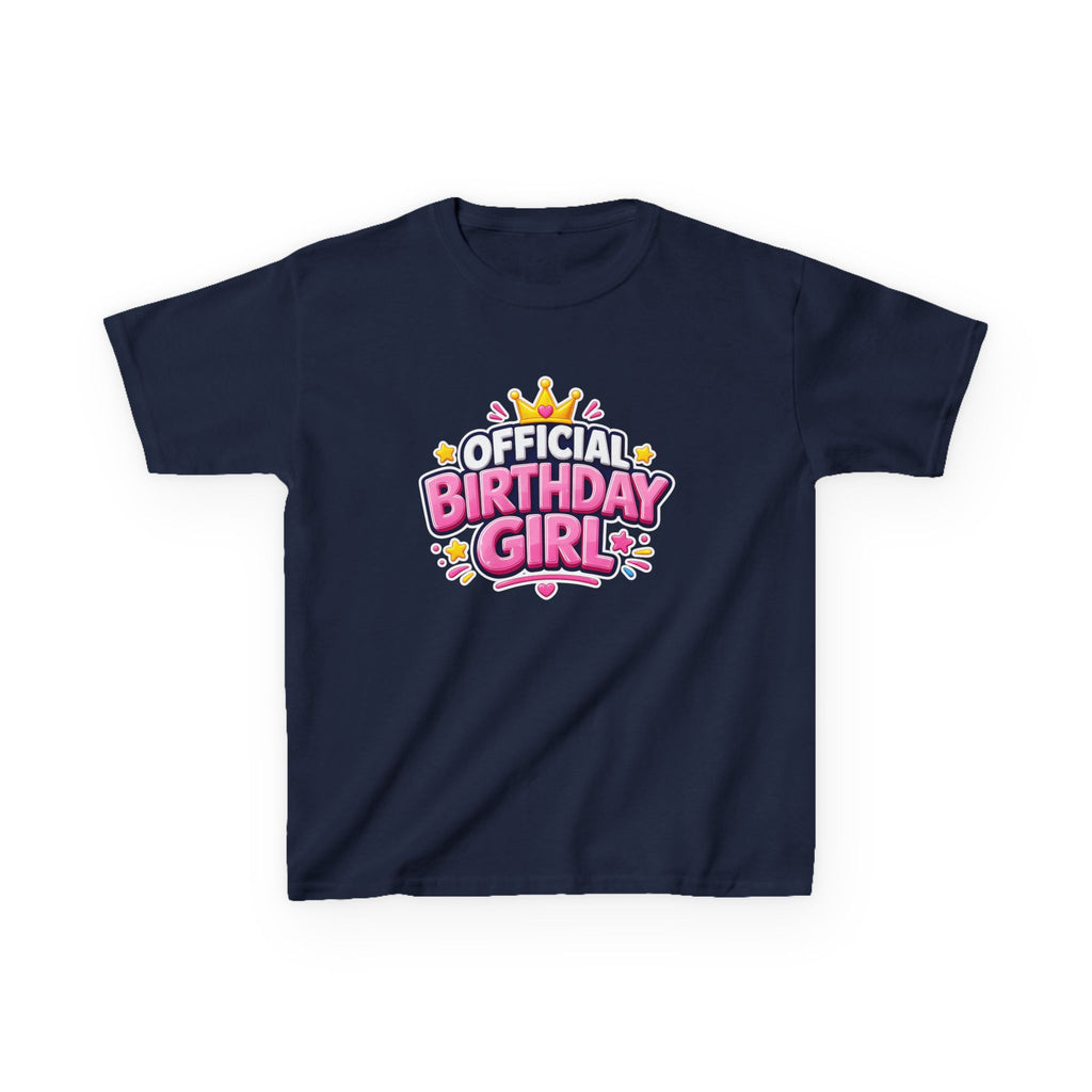 Kids Birthday T-Shirt – Official Birthday Girl Graphic Tee