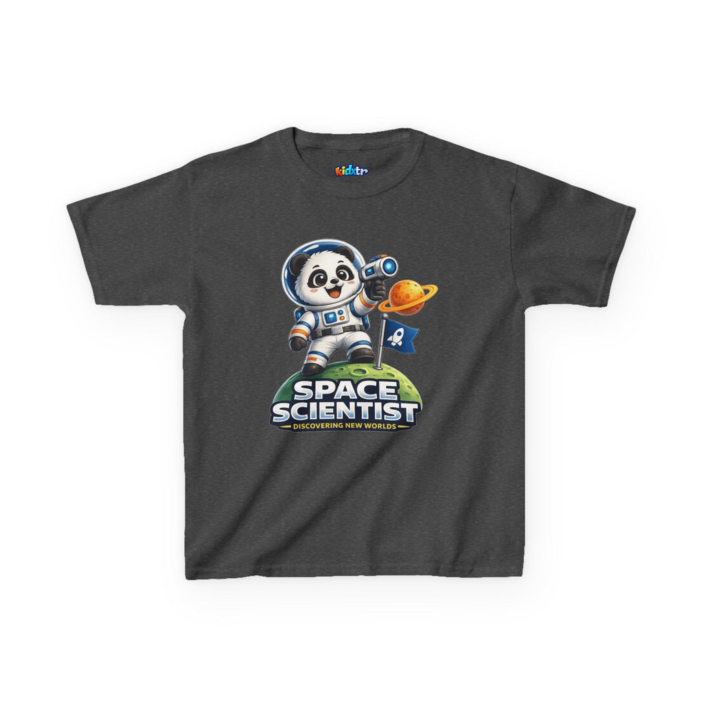 Kidxtr™ Kids Space T-Shirt — 'Space Scientist' Panda Astronaut Graphic Tee