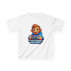Kids Monkey T-Shirt — 'Little Gamer Big Wins!' Cartoon Monkey Gamer Graphic Tee
