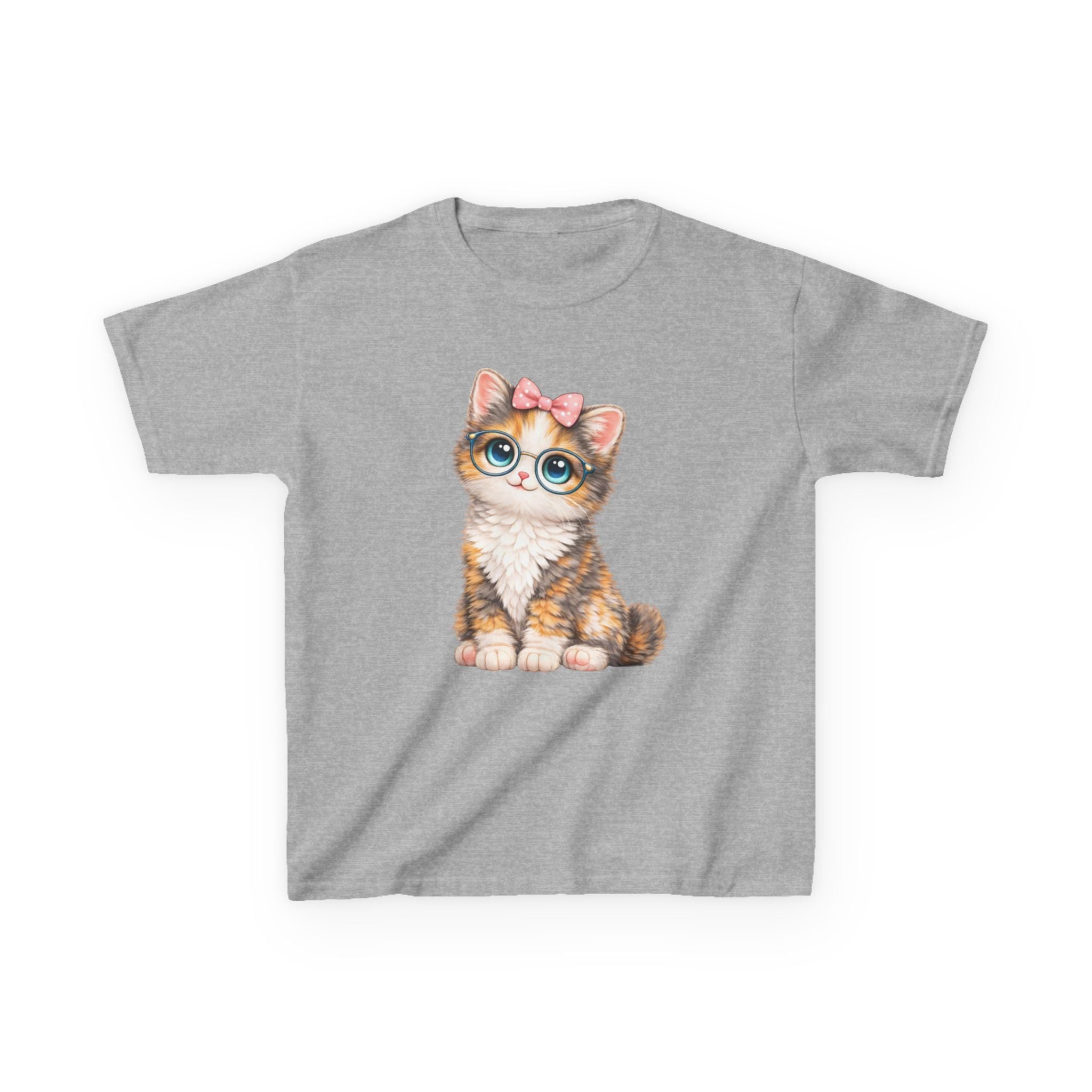 Kids Cat T-Shirt – Big-Eyed Kitten Graphic Tee