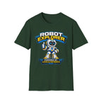 Kidxtr™ Mom Robot T-Shirt — 'Powered by Love & Patience' Robot Explorer Graphic Tee