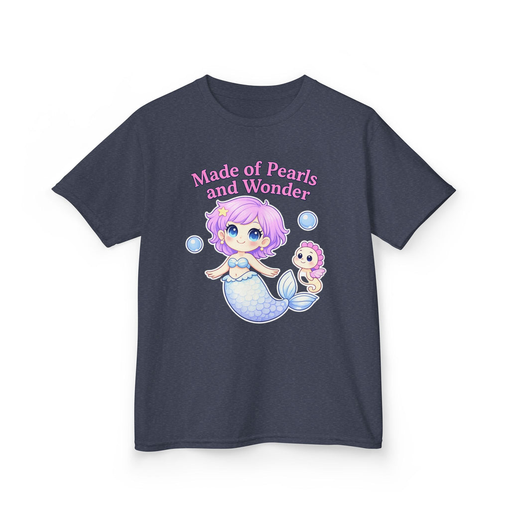Kids Ocean T-Shirt — 'Make A Splash!' Mermaid & Seahorse Graphic Tee