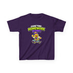Kids Back-to-School T-Shirt — 'Game Time, Homework Done!' Skateboard Duck Graphic Tee