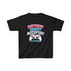Kids Birthday T-Shirt — 'Birthday Quest Accepted' Gamer Birthday Graphic Tee