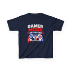 Kids Gamer T-Shirt — "Fireworks Mode Activated" Patriotic Tee