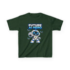 Kids Robot T-Shirt — 'Future AI Hero' Cute Robot STEM Graphic Tee