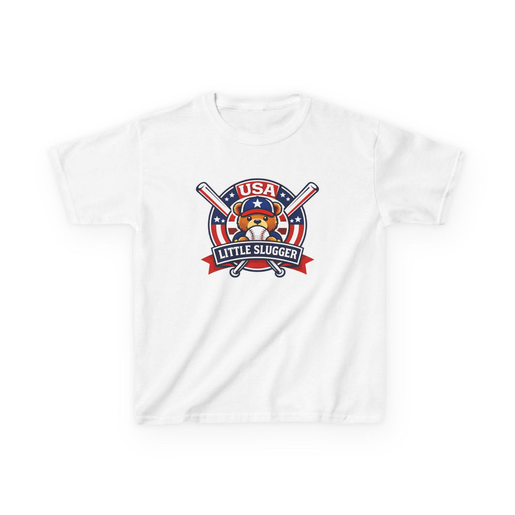 Kids Baseball T-Shirt — 'Little Slugger' USA Baseball Graphic Tee