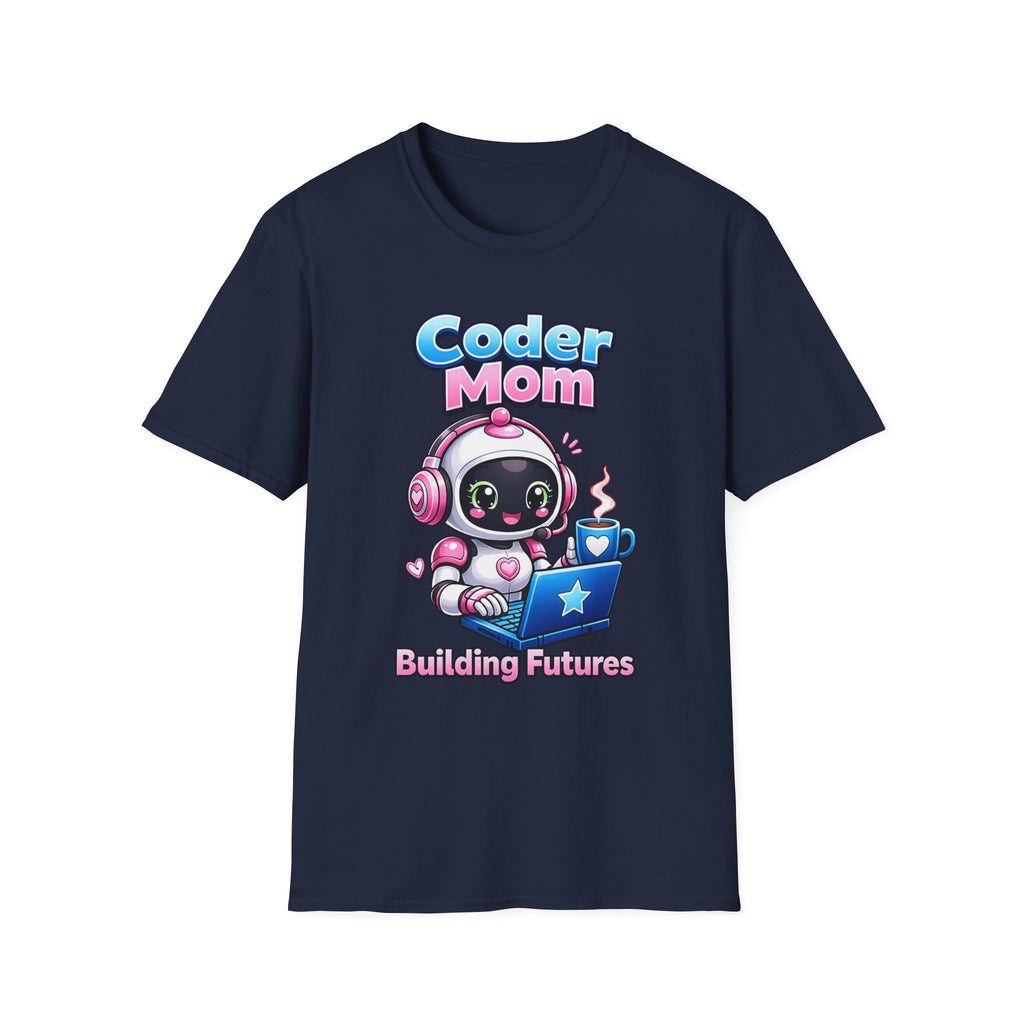 Mom Coding Robot T-Shirt – Support Crew Graphic Tee