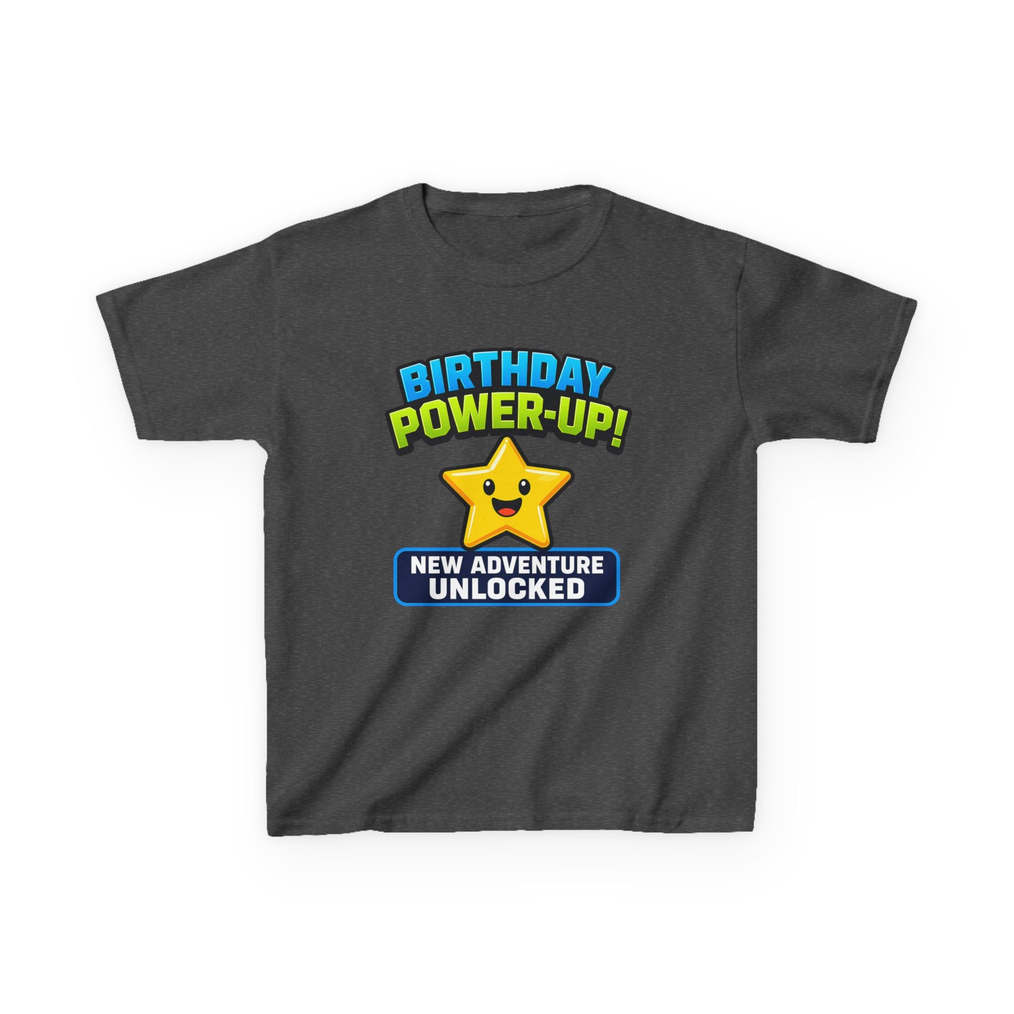 Kids Birthday Gamer T-Shirt – Level Up Graphic Tee